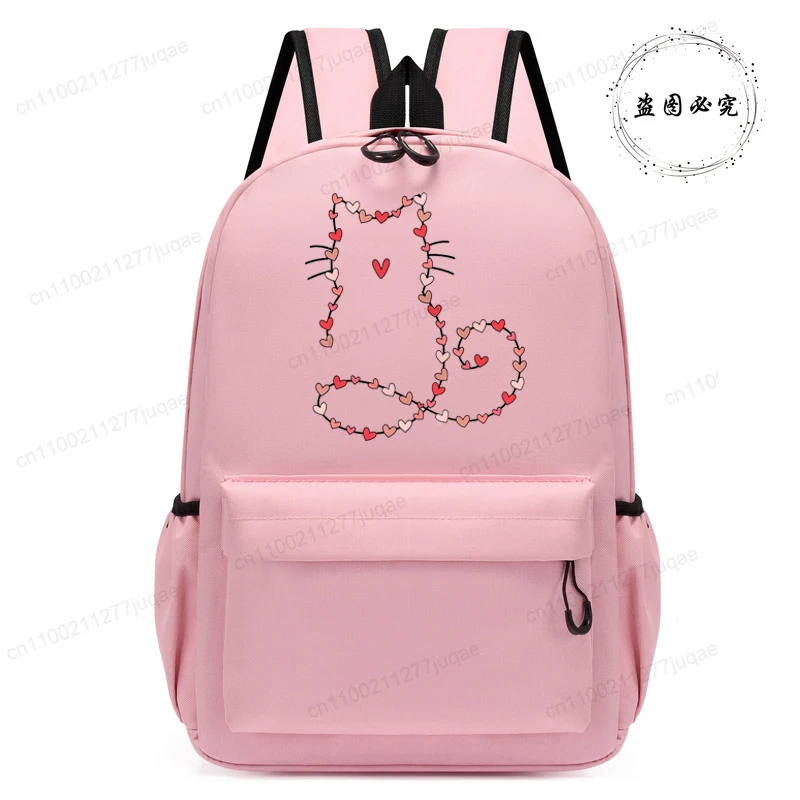 

Kindergarten Toddler School Bags Cartoon Pink Heart Cat Anime Children School Backpack Bags Kindergarten Schoolbag Kids Bagpack