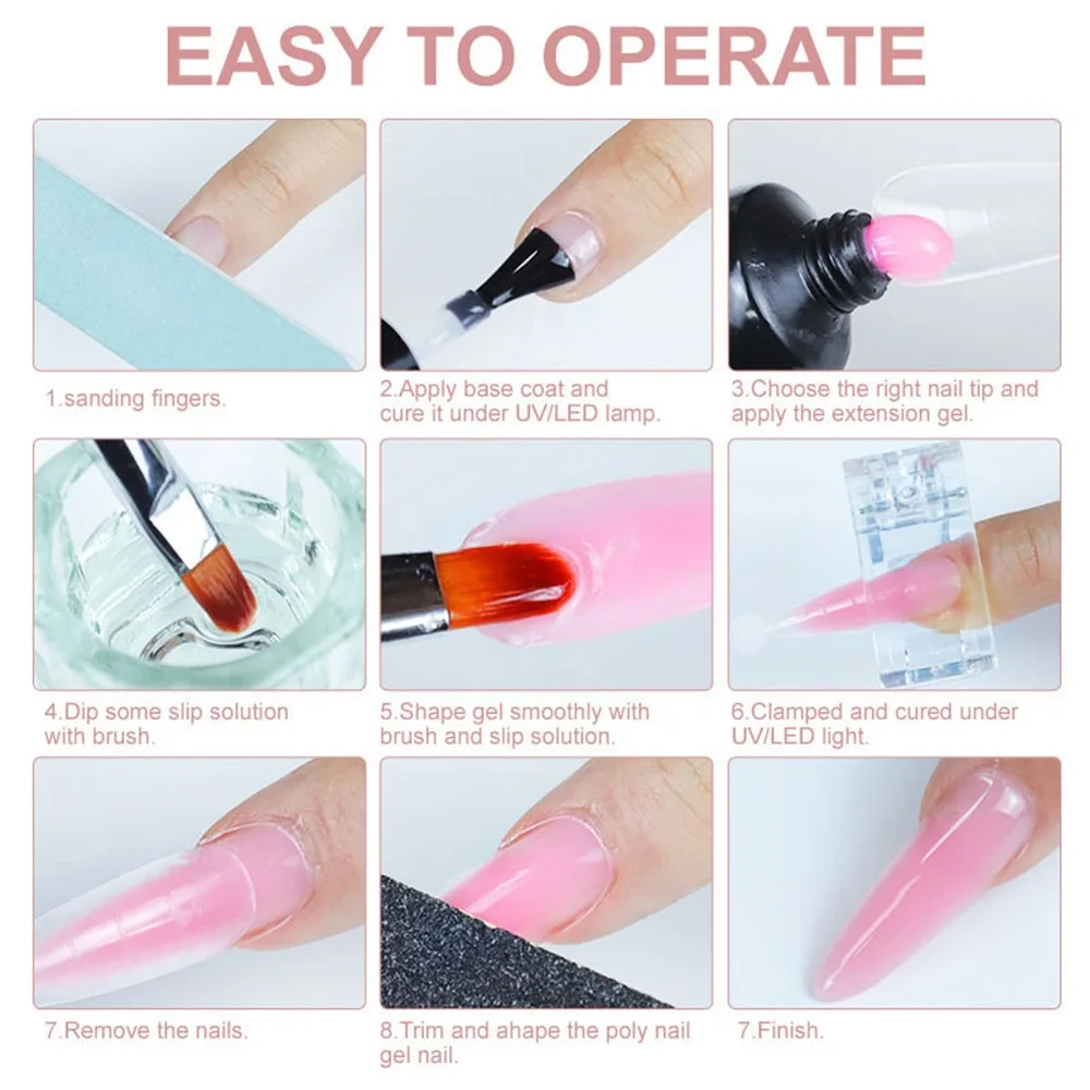 Nail Set With UV LED Lamp And Drill Machine All Manicure Tools Kit for Nails Gel Polish Soak Off Acrylic Accessories Kit