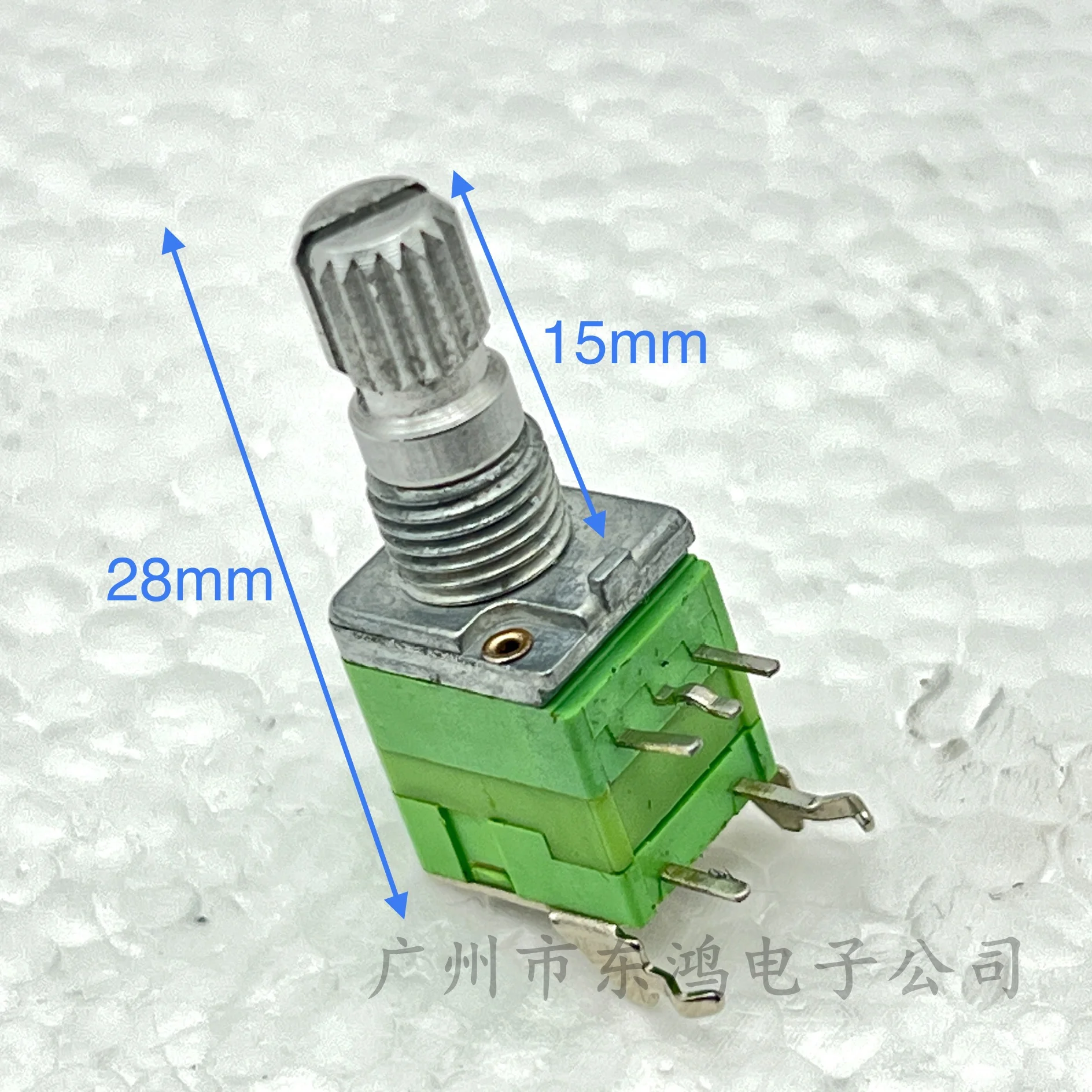 2  PCS Taiwan imported Aihua ALPHA fever grade precision Potentiometer single link with switch C50K15mm spline