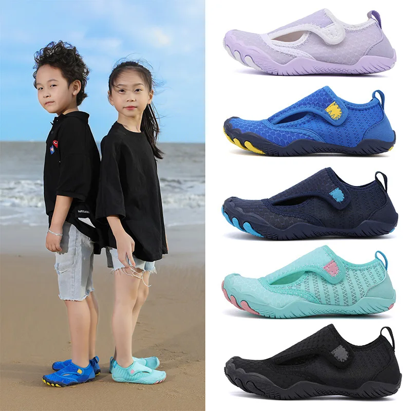 Zapatos descalzos para niños, Calcetines antideslizantes, zapatillas de playa, zapatillas de natación de mar, calzado de surf para vadear