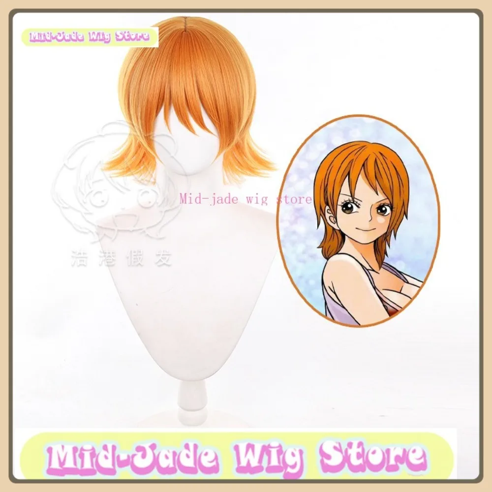 Parrucca Mid-jade Store Parrucca cosplay Nami Gioco anime Costume di ruolo Puntelli per costumi di Halloween Capelli sintetici