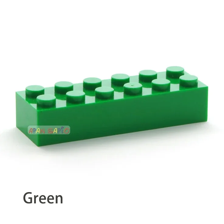 100 stücke 2x6 Dot DIY Bausteine Dicke Zahlen Bricks Pädagogisches Kreative Größe Kompatibel Mit 2456 Kunststoff Spielzeug für Kinder