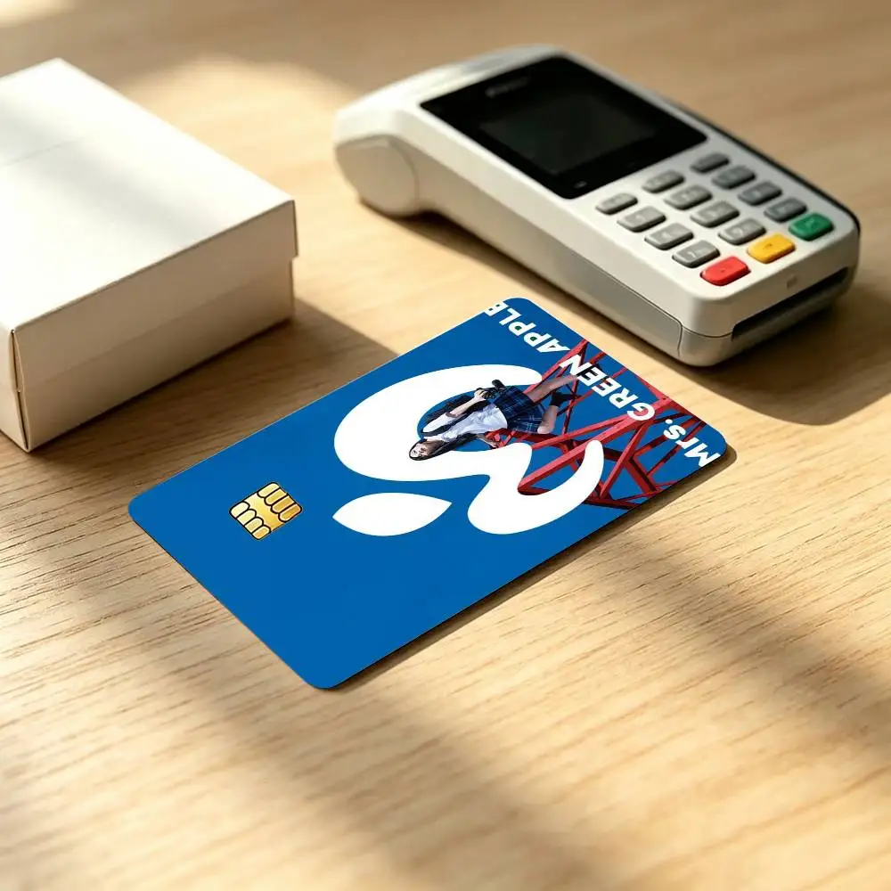 Mrs-GREEN A-Appl Logo Credit Card HD Stickers Game Card Decal Small Chip Waterproof Sticker Gift