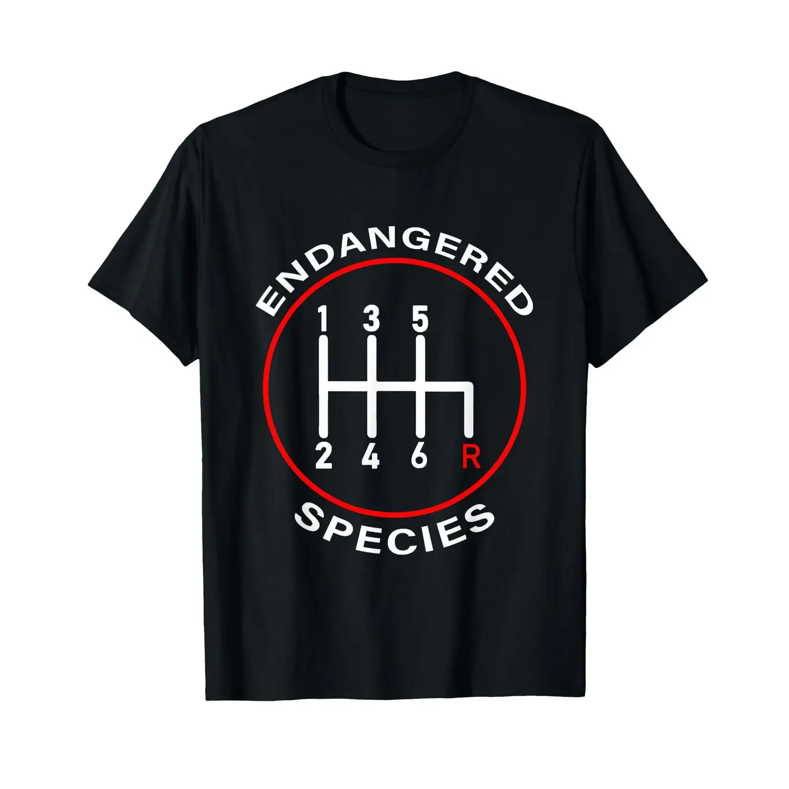 Endangered Species Manual Gearbox Stick Shift 6 Speed T Shirt vintage Washed Top For Everyday Wear streetwear Soft Casual