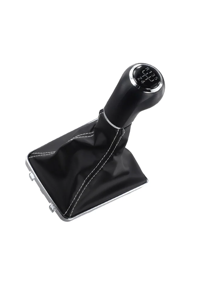 Black Leather Gear Shift Knob for For OPEL For MOKKA X J & For VAUXHALL 5 Speed Manual Transmission Compatible
