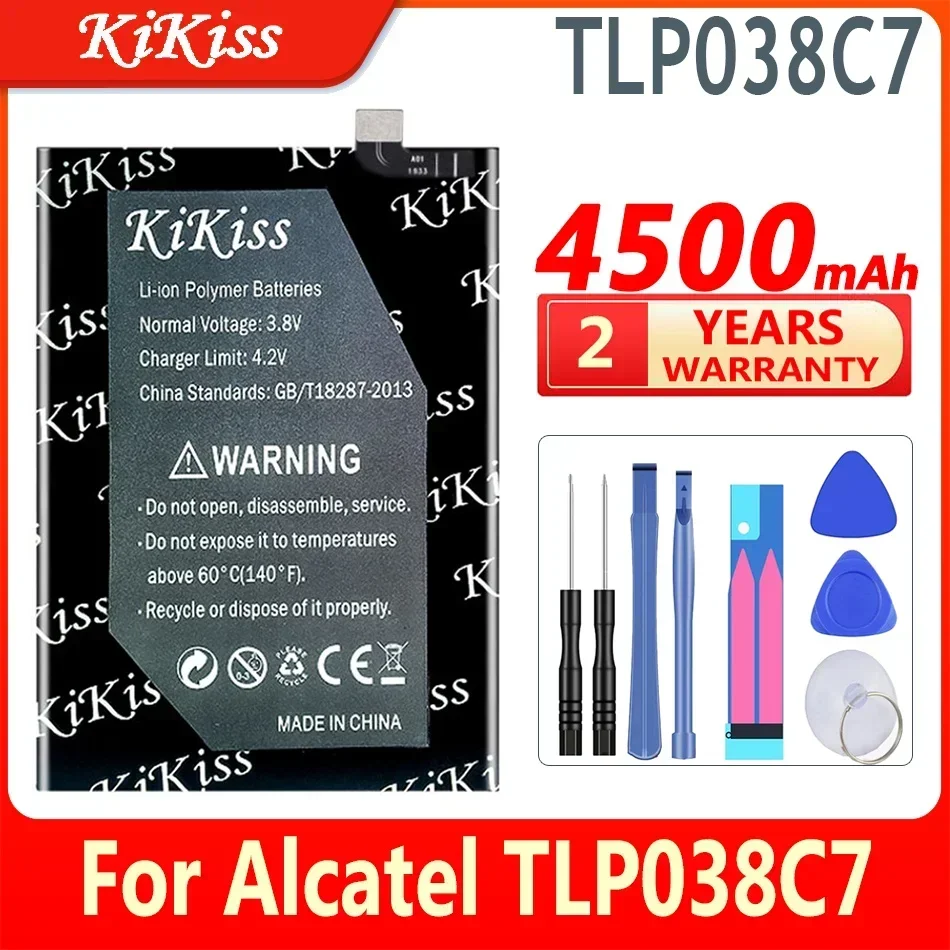 High Quality 4500mAh TLP038C7 Battery For Alcatel TLP038C7 Mobile Phone