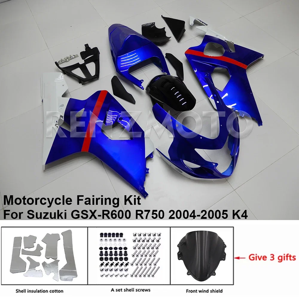 

Обтекатель для мотоцикла Suzuki GSX-R600 R750 04-05 K4 K5, комплект кузова, декоративная пластиковая защитная пластина, аксессуары, оболочка