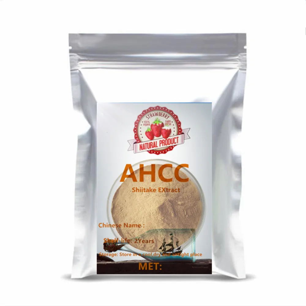 

80% AHCC Shiita ke Extract Powder Bulk - Immune Support Raw Material, Factory Custom Multilayer Bags Packaging, OEM/ODM Availabl