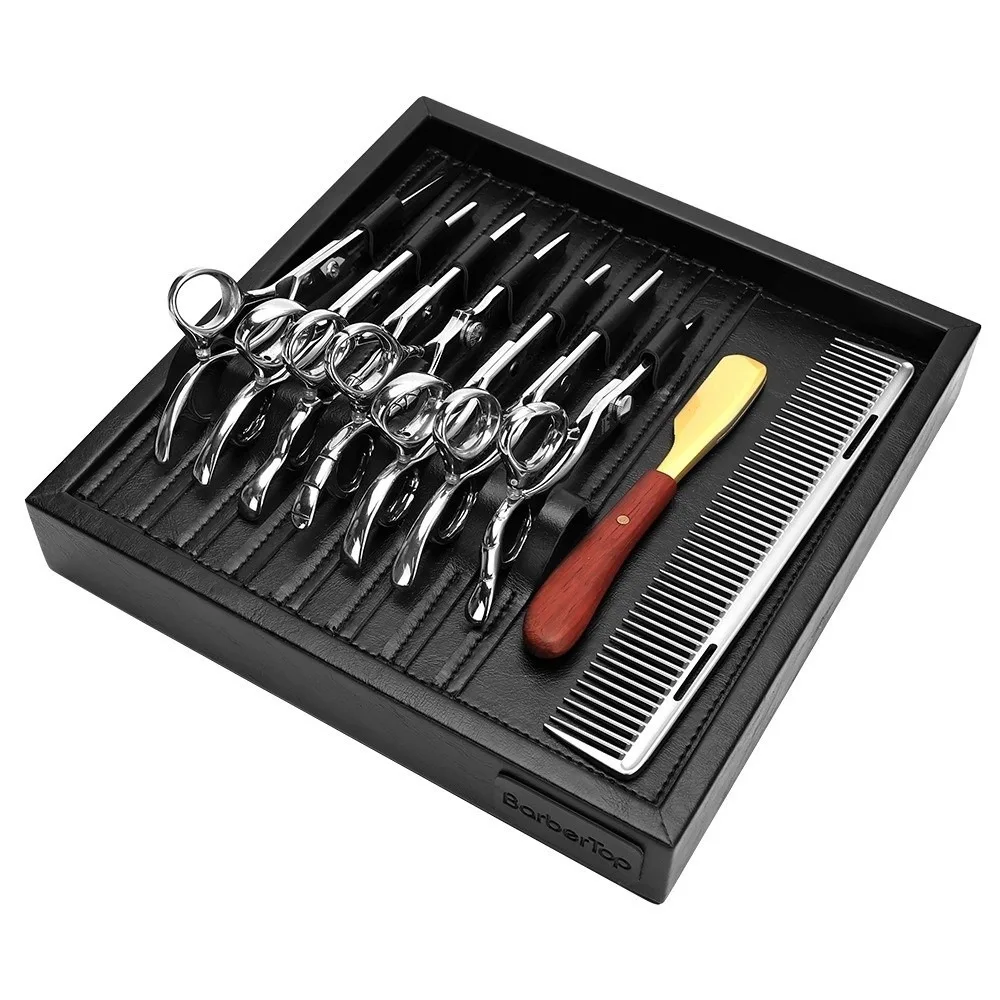 

Professional Barber Hair Clipper Tray Holder Organizer Beauty Stylist Tool Box Hairdressing Display Tray Barber Storage Rack