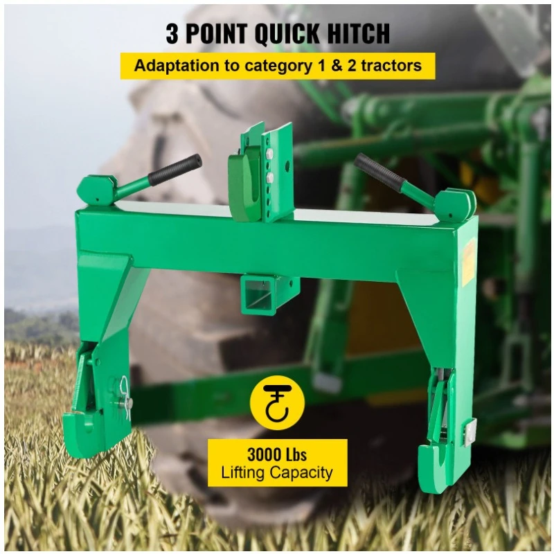 Tractor Three Point Quick Change - Green 3000 Pounds Lifting Capacity Tractor Quick Hook No Welding