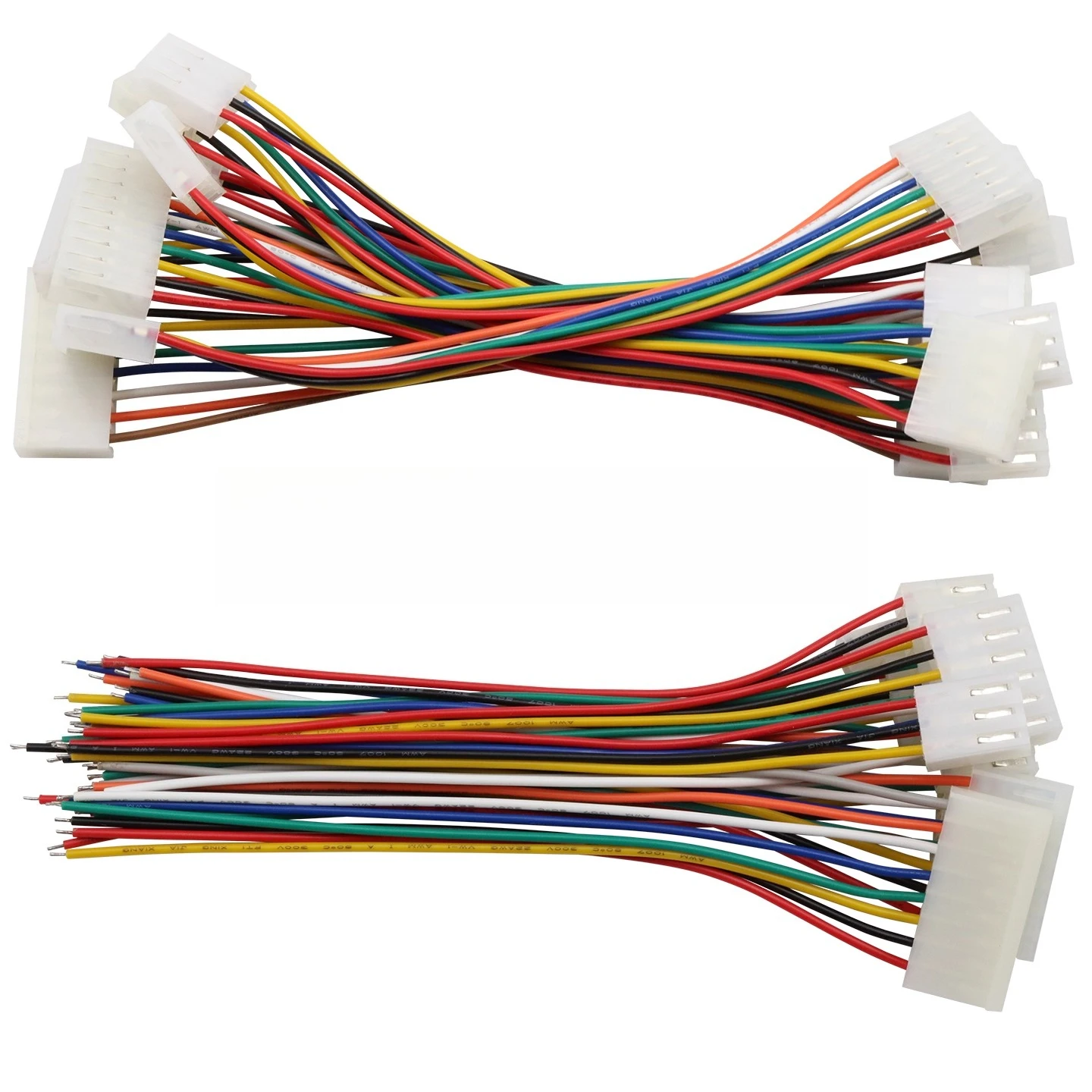 5Pcs CH3.96 MM Pitch Female Housing Plug Sing/Double Head Connector 3.96mm 2P/3/4/5/6/7/8/9--12 Pin Wire Length 10/20/30CM 20AWG