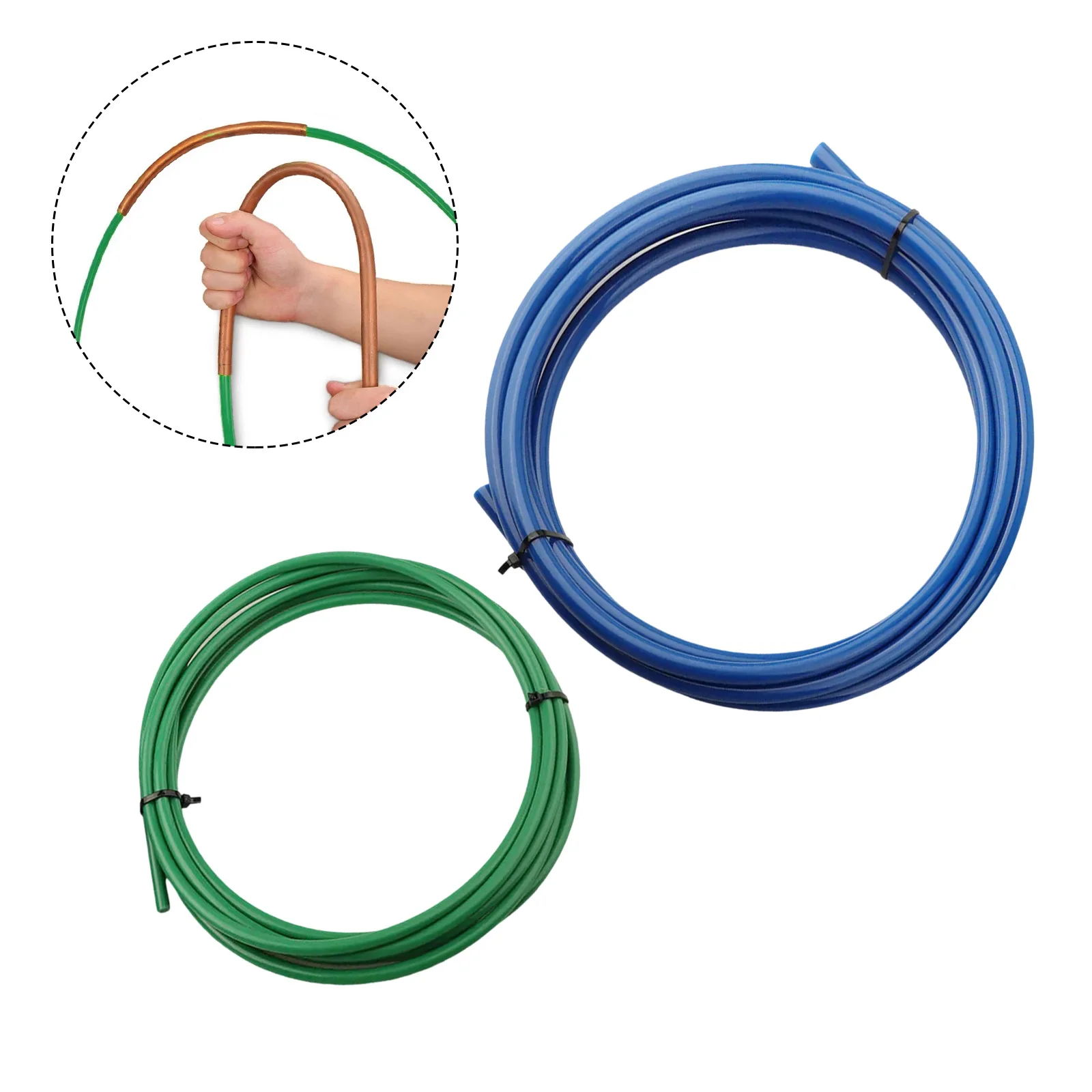 Built-in Copper Tube Bending Strip Air Conditioning Pipe Bender Kit PE Plastic CT-205 4 Meters Copper Tube Bending Strip