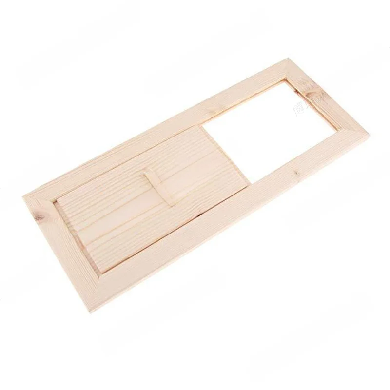 Wooden Sauna Ventilation Air Vent 34x13.7x5cm Natural Wood For Steam Room Air Exchange System Easy Install Heating Cooling Acces