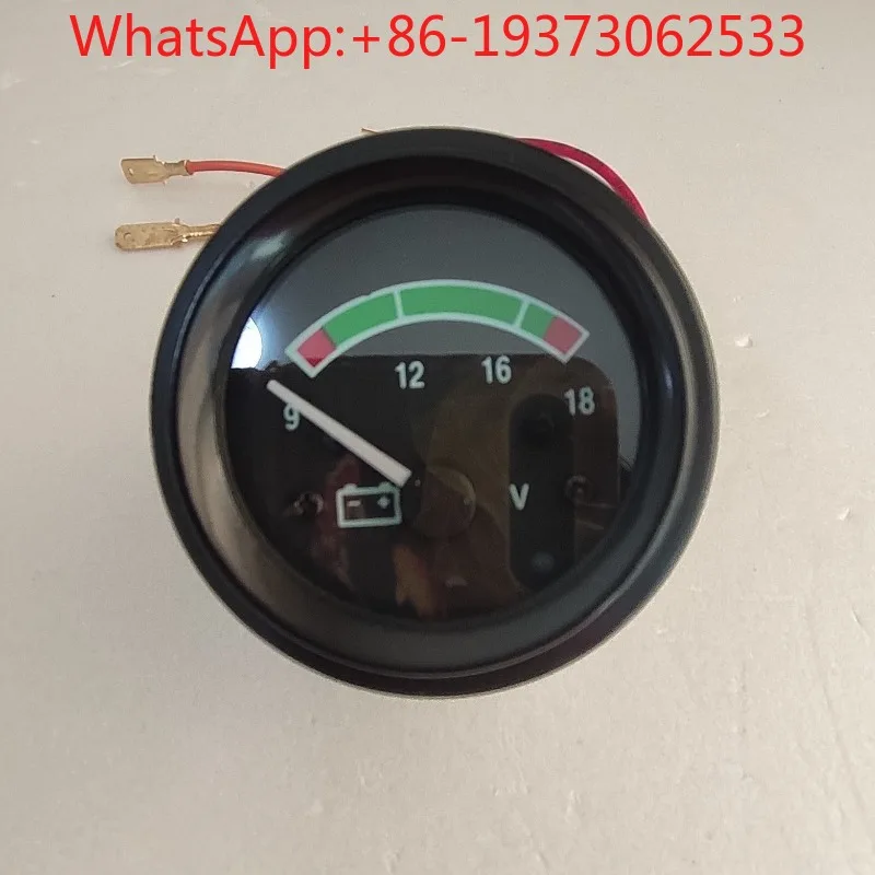 12V24v Pointer Voltmeter Vehicle Battery Voltage Car Loader Forklift Circular Voltmeter