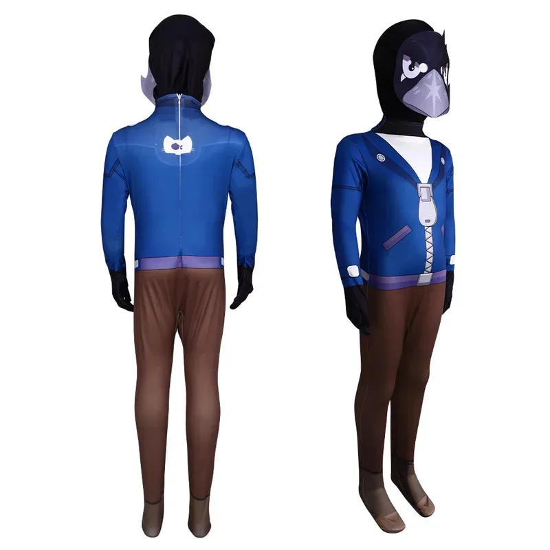 

COSda@Halloween Suit Animation Game Brawl Cosplay Game Role-playing Costume One-piece Tights Costume Head Set for Adults and Chi