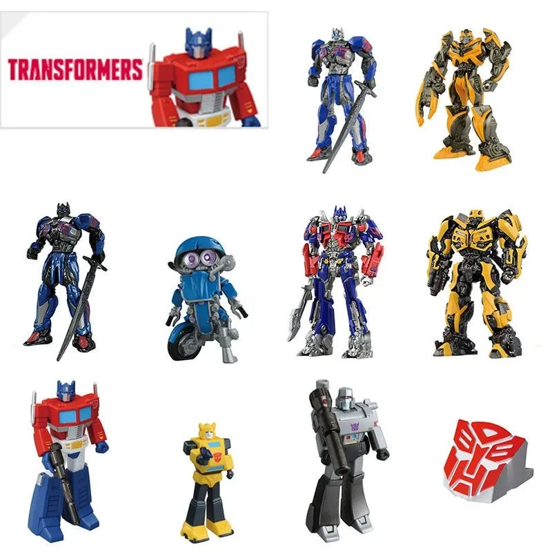 Takara Tomi Tomica Optimus Prime Bumblebee Megatron sqweeks หม้อแปลงของเล่นตุ๊กตาเครื่องประดับหุ่นยนต์คอลเลกชันของเล่น