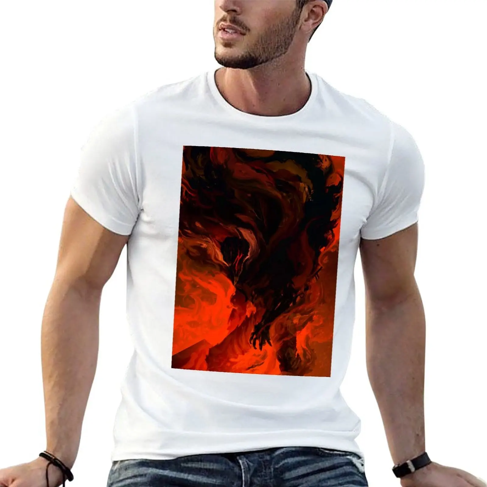 Inferno T-Shirt summer tops basketball graphic tees t shirts men