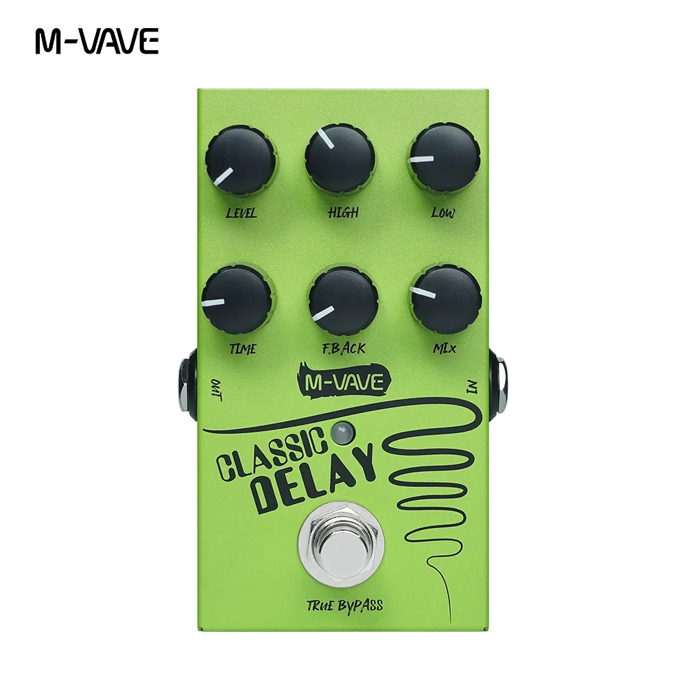 M Vave Classic Delay Guitar Effect Pedal Mini Portable True Bypass Analog Delay Effect Processor For Guitar Players