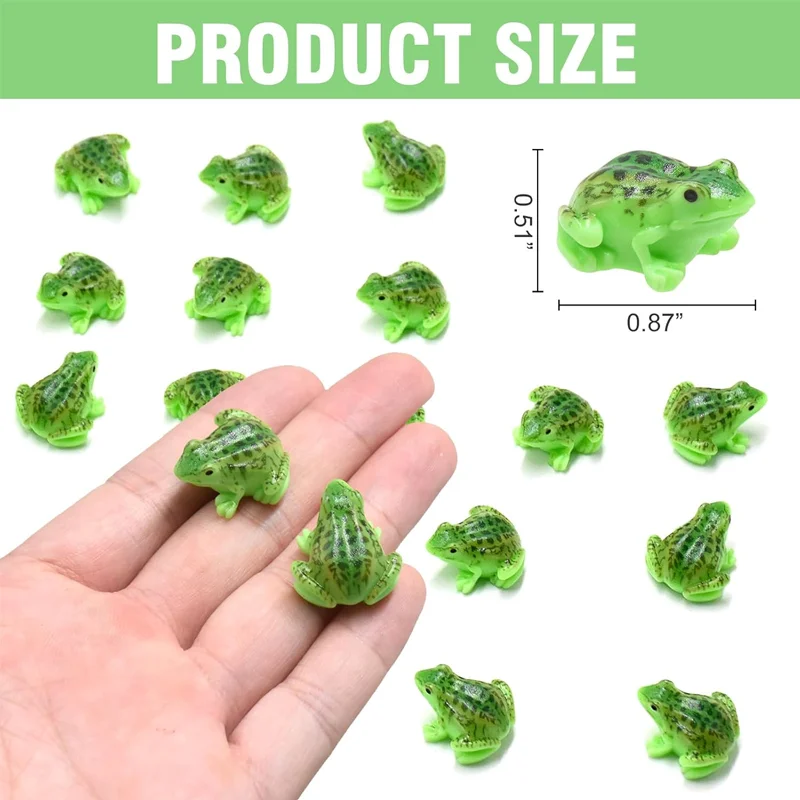 5/10 Pieces Resin Frogs Miniatures, Mini Animals Figurines Statues, Fairy Garden Micro Landscape Home Decoration Supplies