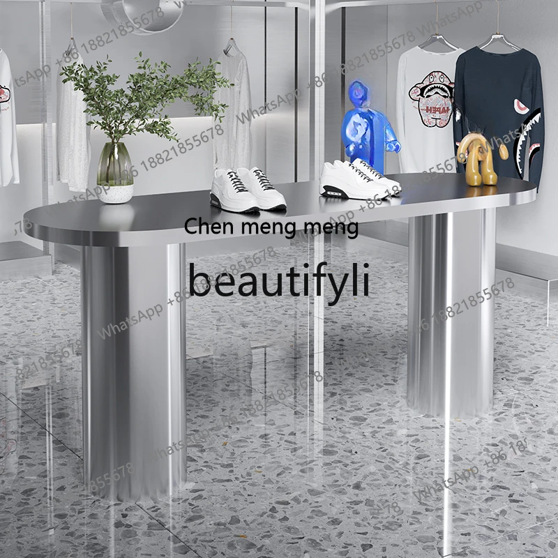 Stainless Steel Nakajima Taihuitai Shoe Store Display Display Table Shoe Store Live Room Clothing Store Display Table