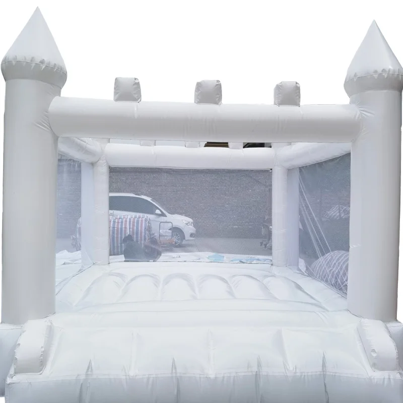 white inflatable bouncer for kids inflatable castle