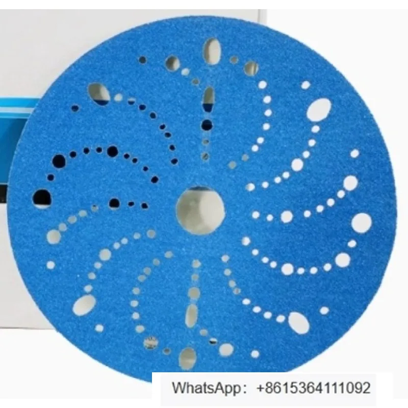 

6 inch 321U dry sanding paper porous sandpaper sheet round self-adhesive sanded backing sheet100 pieces in a box