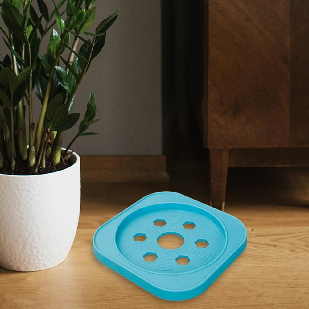 صينية نباتية بعجلات حامل نباتات متحرك عالي التحمل للاستخدام الداخلي والخارجي حامل زهور متحرك قاعدة قوية للأواني الكبيرة