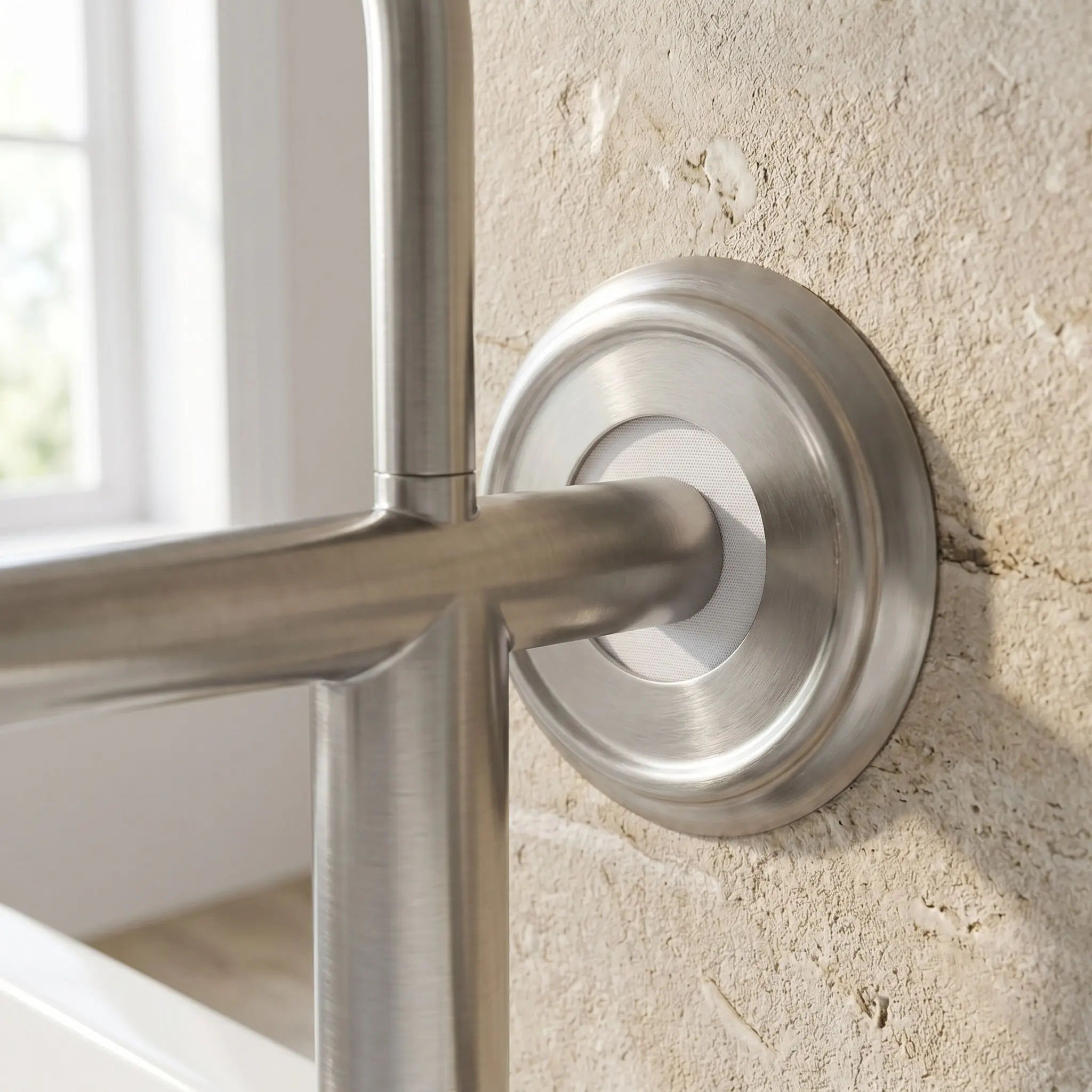 Bathtub Spout Wall Plate Stainless Steel Trim Ring Cover for Faucet Remodeling Pipe Gap Concealment Leak Proof .5 Inch