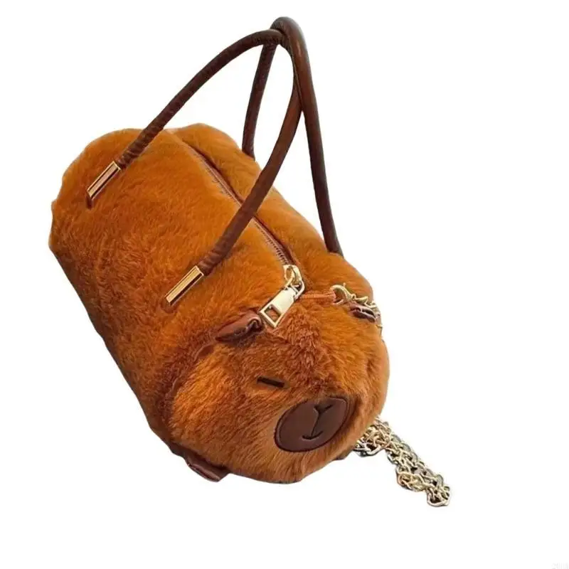 

Повседневная пушистая плюшевая сумочка женская верхняя сумка для ручки с цепным ремнем мешков с мешками поперечного тела для