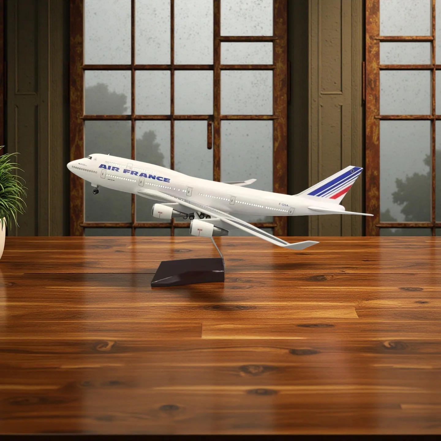 

Новая модель 47 см 747 B747 AIR France Airlines с смолой, модель самолета, колеса самолета, игрушка, подарки для детей