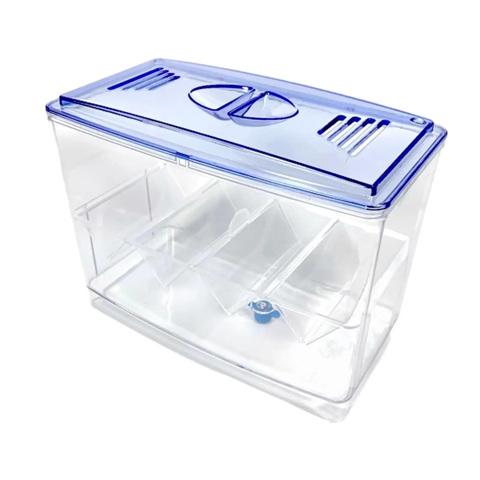 Breeder Box Clear Fish Egg Isolation Easy Feeding Breeder Isolation Divider Hatching Box Incubator for Betta Clownfish Shrimp