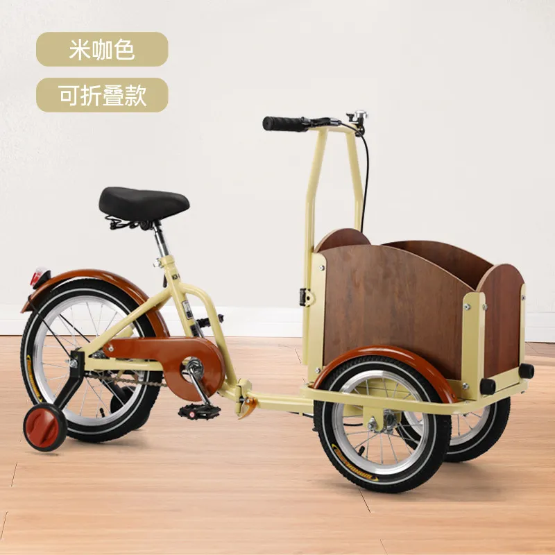 Pet car outdoor parent-child bicycle upside down tricycle suitable for height 1 meter-1.5 meters