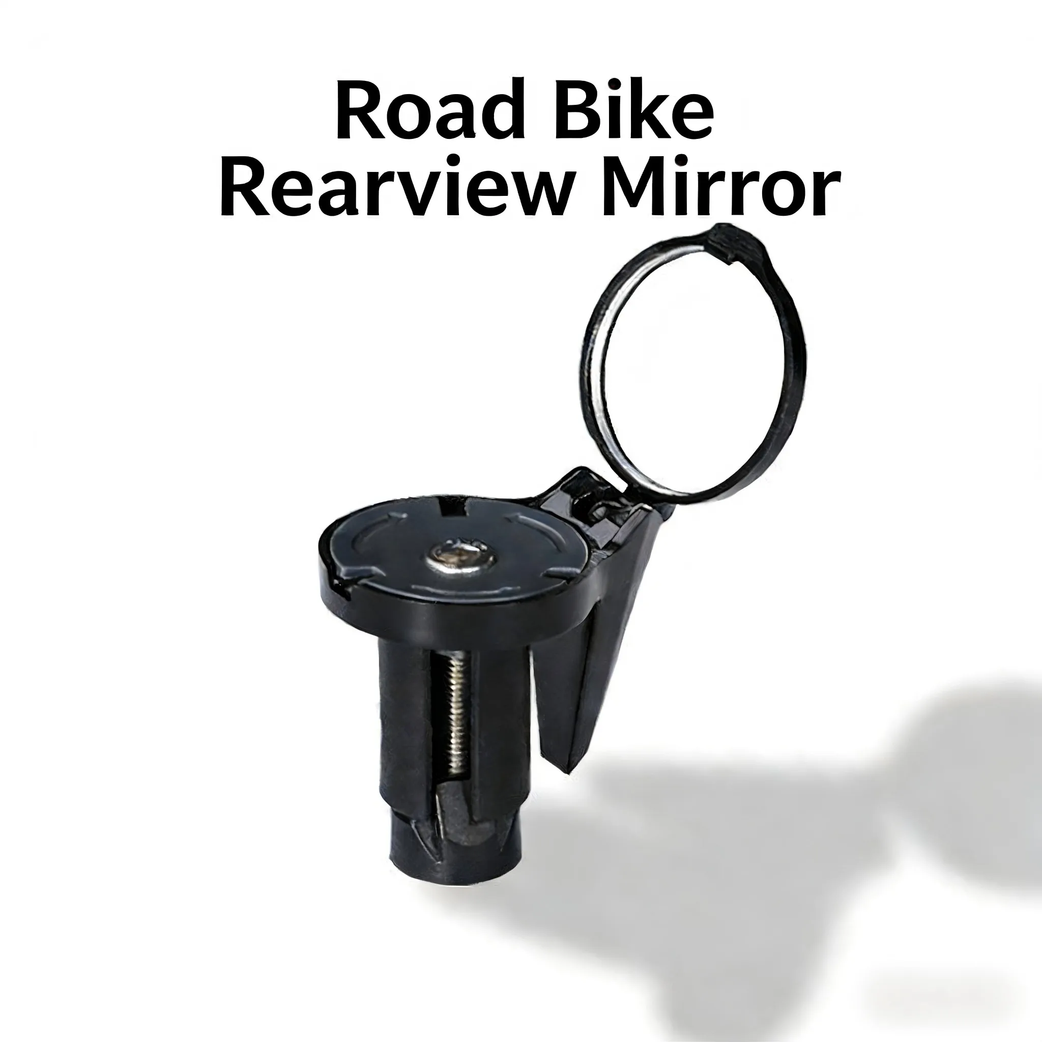 AliExpress NONE Ultra Compact Cycling Convex Mirror - 360° Adjustable Wide Angle Rearview Mirror for Handlebars, Lightweight Flip Design