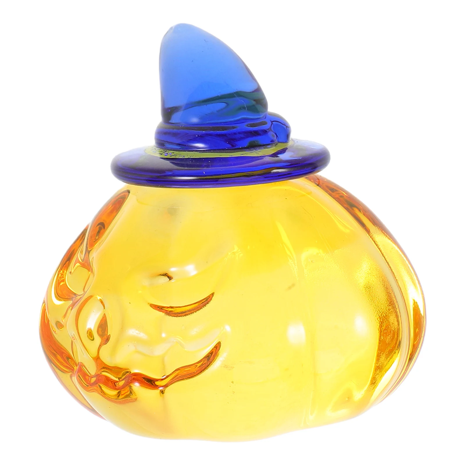 

Crystal Hand Blown Pumpkin Art for Fall Thanksgiving Halloween Table Decor Colorful Mini Pumpkin Statue