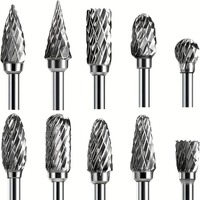 Carbide Burr Set Compatible with Dremel 1/8\