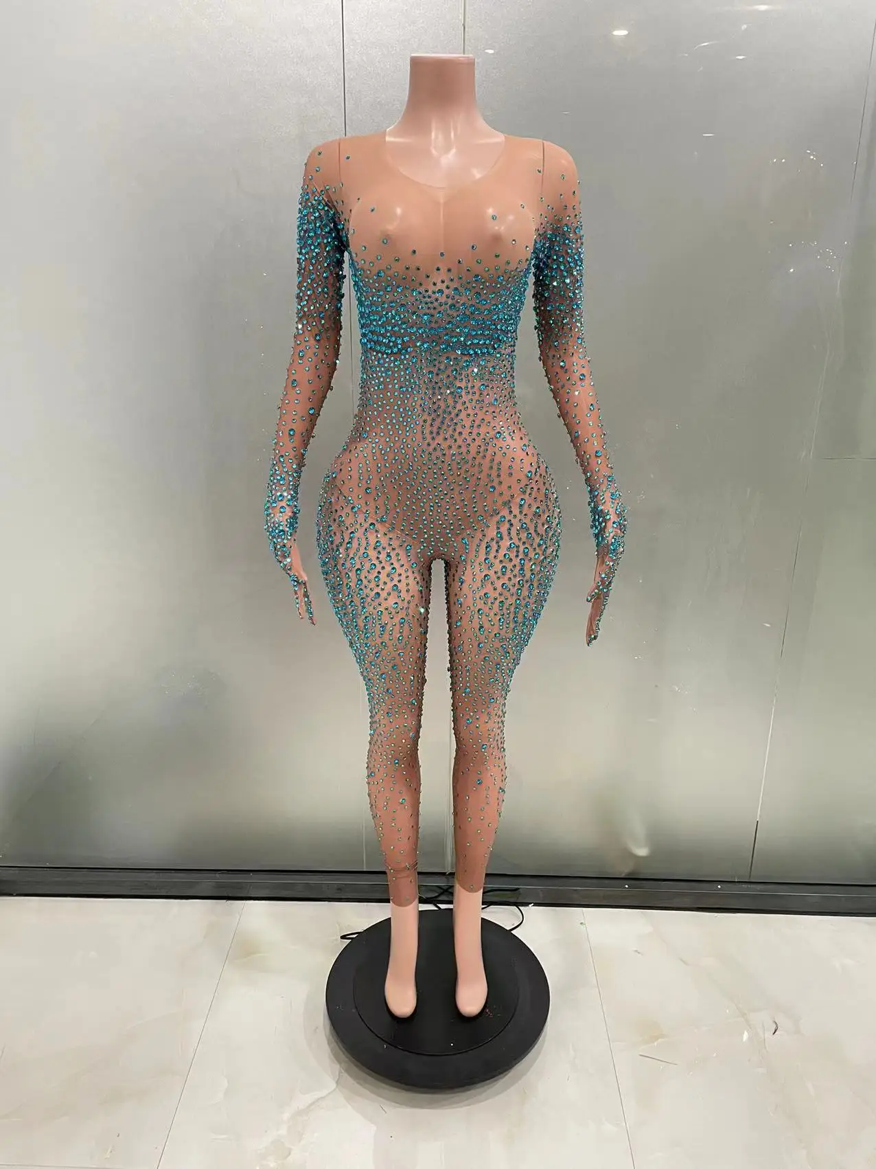 

АКЦИЯ сексуальные модные комбинезоны женские со стразами и блестками наряд танцовщицы день рождения сценическая одежда Drag Queen Show блестящие боди