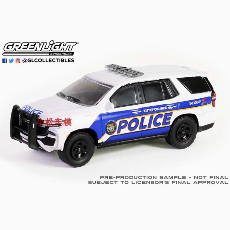 Greenlight-Modèle de voiture SUV en alliage, 1:64 2022, Tamangez Police Purfit, Vehicle, Leges Collection, Décoré, Cadeaux de vacances, Jouets