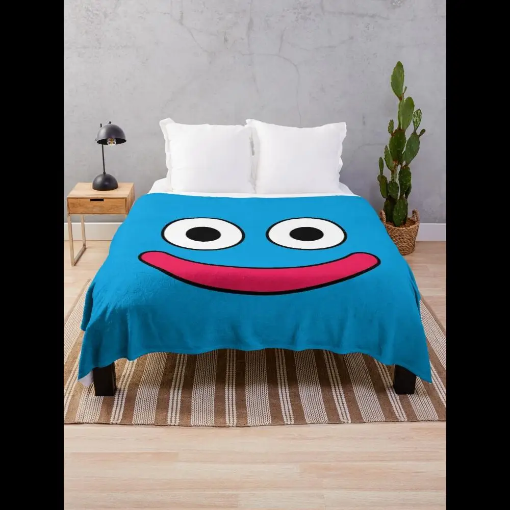 Dragon Quest Slime Throw Blanket  Soft Cozy Plush for Gaming Fans Perfect Home Textile Addition for Living Room Decor