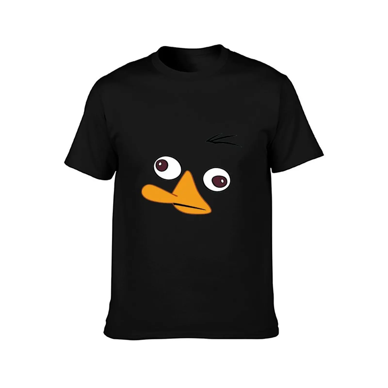 Perry the Platypus Face ! [UltraHD] T-Shirt, Summer Casual Cotton Tee, Oversized Streetwear Tops, Vintage Graphic Print