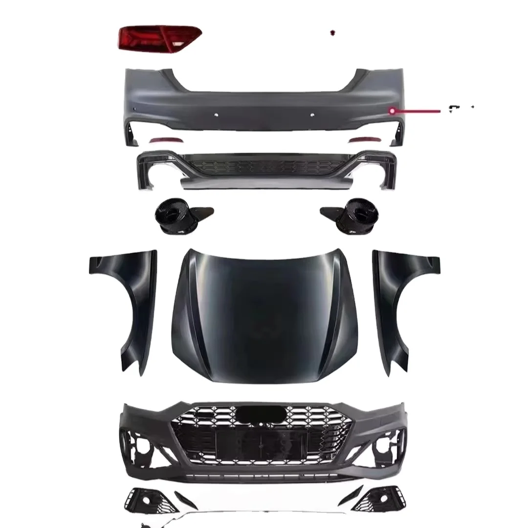 

RELI1 AUTO PARTS FRONT BUMPER BODY KIT for Audi A5 Upgraded to RS5 FRONT FACE ASSEMBLY with Two Headlights High Quality Body Kit