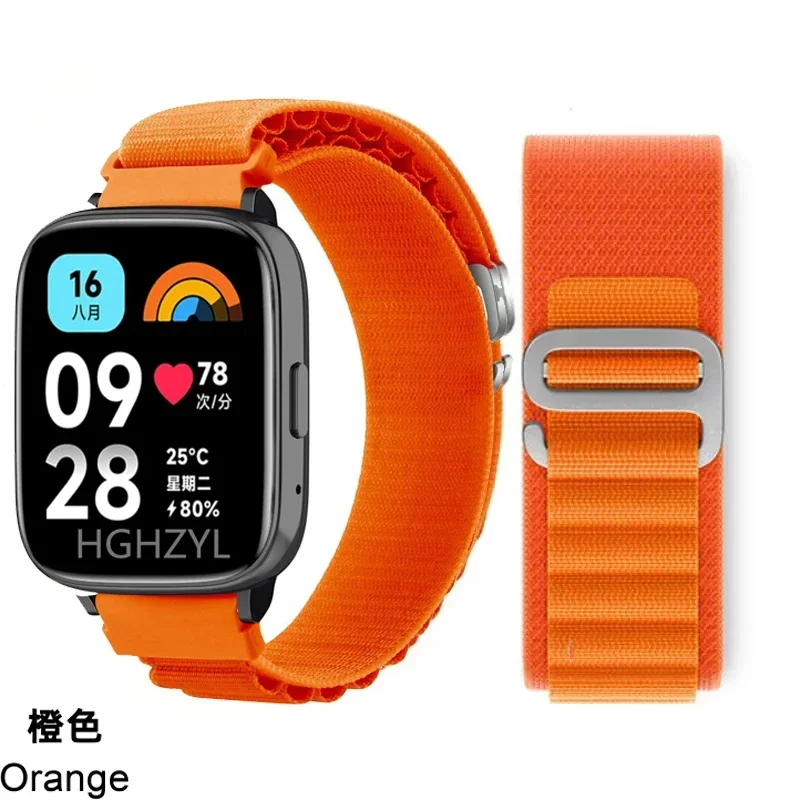 

Нейлоновый альпийский ремешок для Redmi Watch 3 Active, браслет для Xiaomi Redmi Watch 3 Active, Аксессуары для браслета