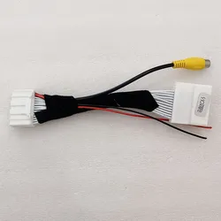 YIFOUM 28Pin Original Video Input Switch Reverse Camera RCA Adapter Cable For Mazda CX-5 CX5 2015 2016 2017 2018 2019/Mazda 2