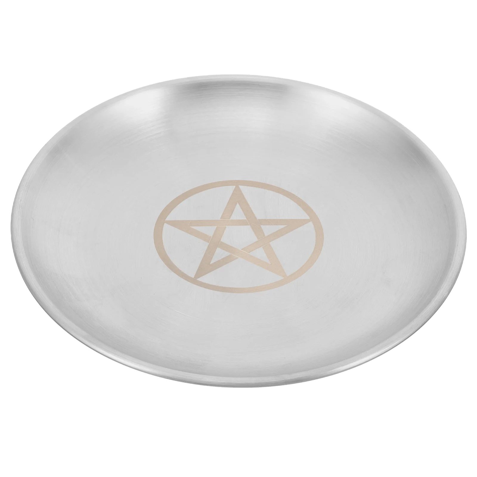 

Holders Pentagram Ritual Tray Plate Decorations Stand Silver Table Centerpiece Banquet