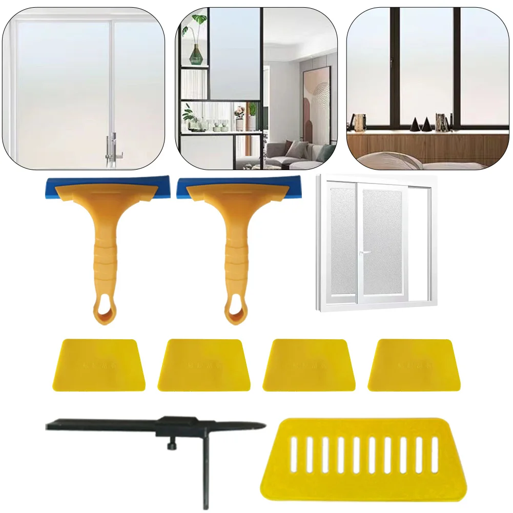 Plastic Scrapers Glass Film Tool Set 1 Trimming Device 2 Oxford Scrapers 4 Scrapers Included Children-friendly Design