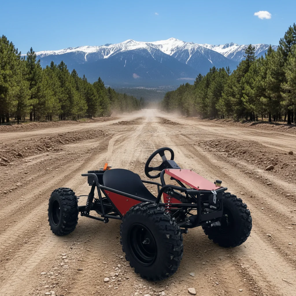 Mini Road Drift Racing Kart, 1800W Stable Power Component 35km/h Speed Compact Body for Outdoor Playground Amusement Sport