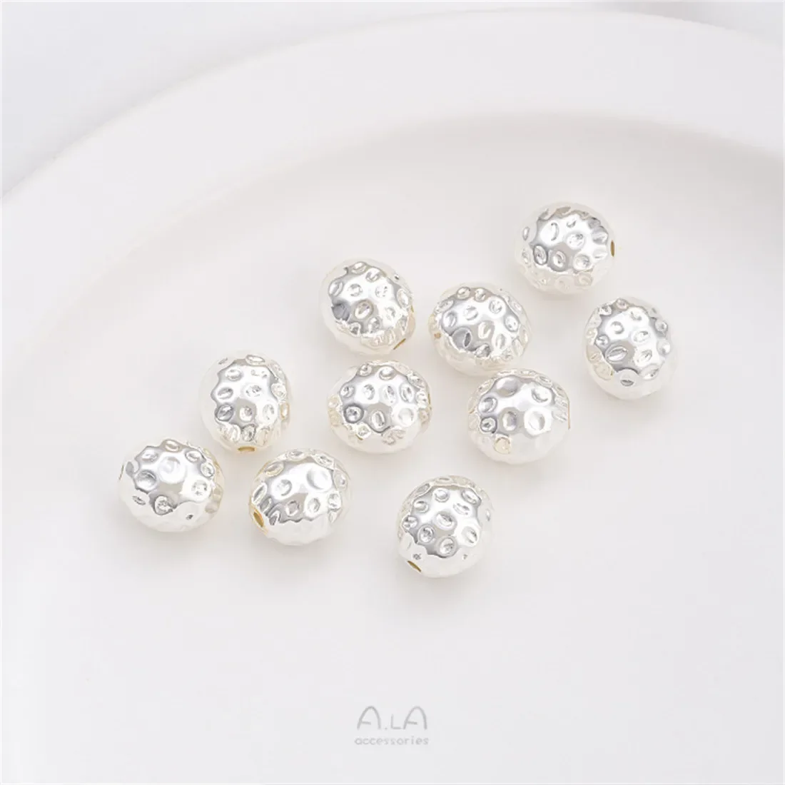 Dikke zilveren vormige stenen parel driehoek kleine gebroken goud gescheiden kralen onregelmatige losse kralen DIY string armband accessoires