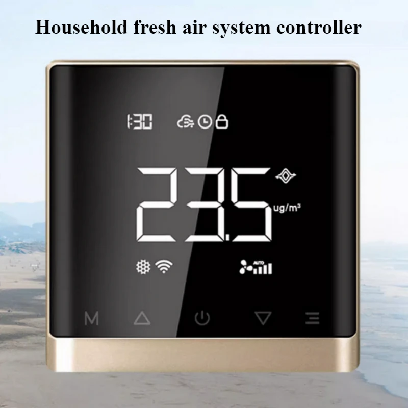 

WIFI Smart Home CO2 PM2.5 Fresh Air Valve System Fan Coil Unit Dehumidifier Ventilation Controller Quality Monitor Work With App