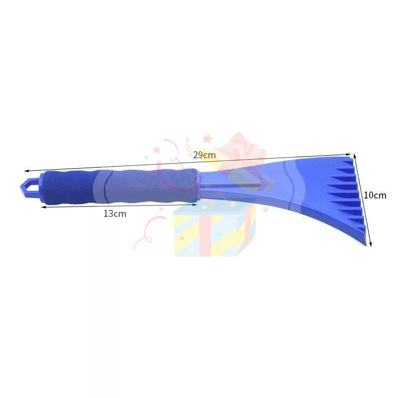 Portable Car Mount Snow Brush Ice Scraper Multifunctional Winter Deicing Tool for Auto Windshield Outdoor Travel Use