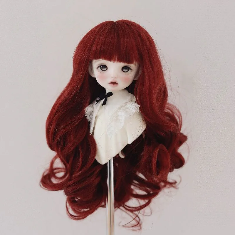 Bjd Doll Wig, Bright Color Synthetic Doll Hair, Cosplay Style Wig Fits 1/3 1/4 1/6 Doll for Anime Character Diy Customization