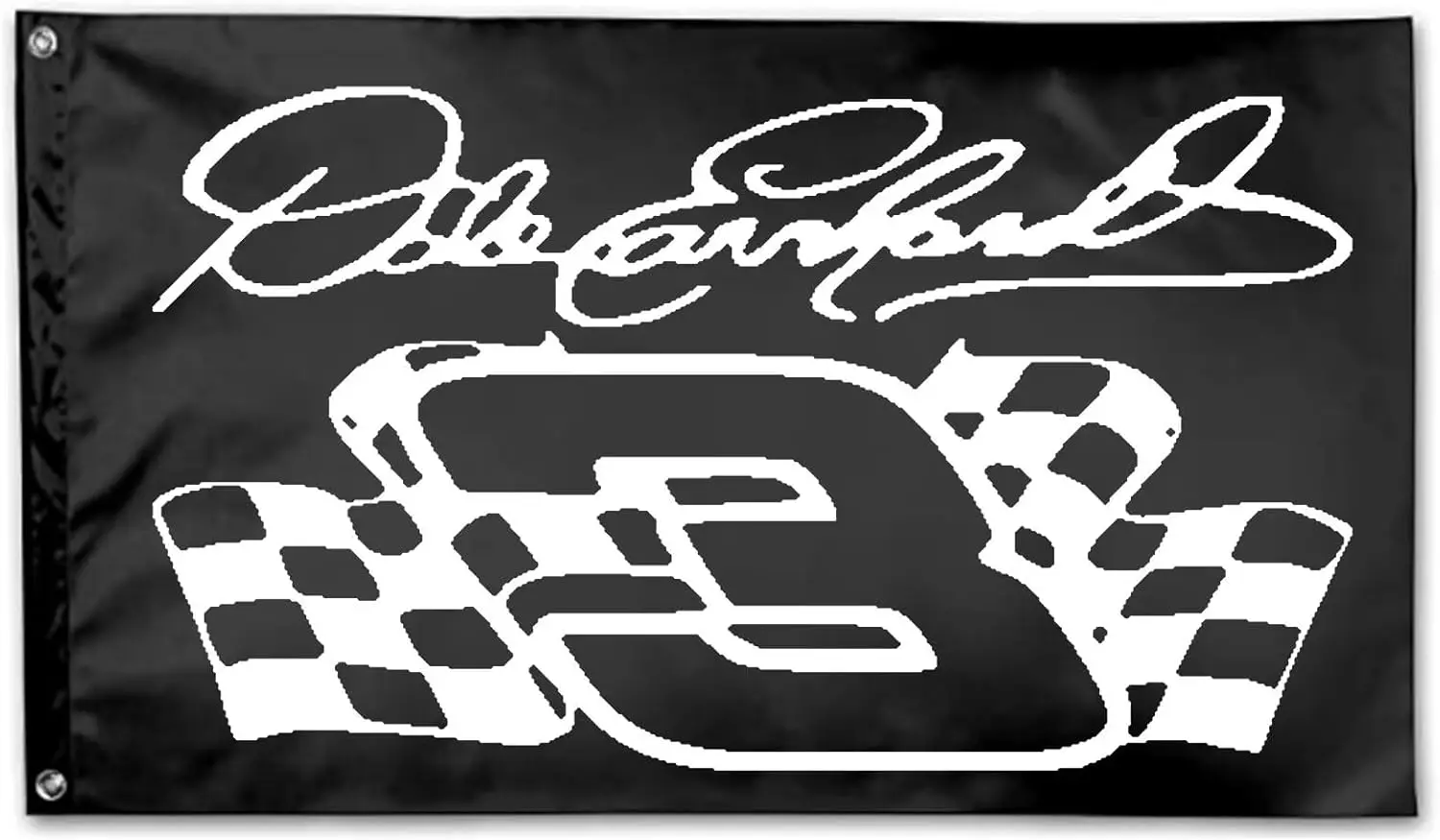 Luxury Checkered Flag Banner Decoration Sign Script Style Racing Party Anniversary Car Event Poster High Fashion Backdrop